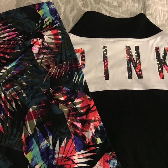 ⭐️VSPink Ultimate”Tropical Palm”Set Size-S(?M)⭐️ - Picture 7 of 7